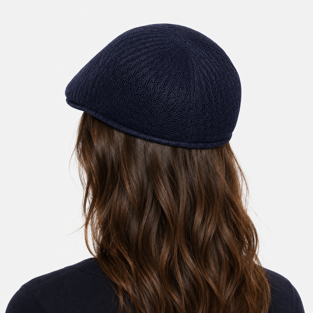 Béret Casquette Bleu Marine en Coton