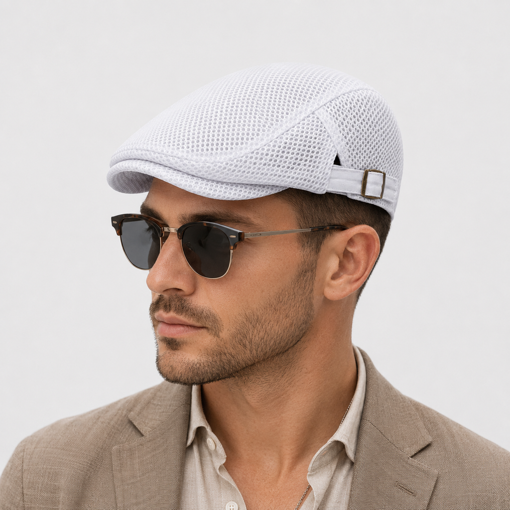 Béret à Casquette Aération Blanc