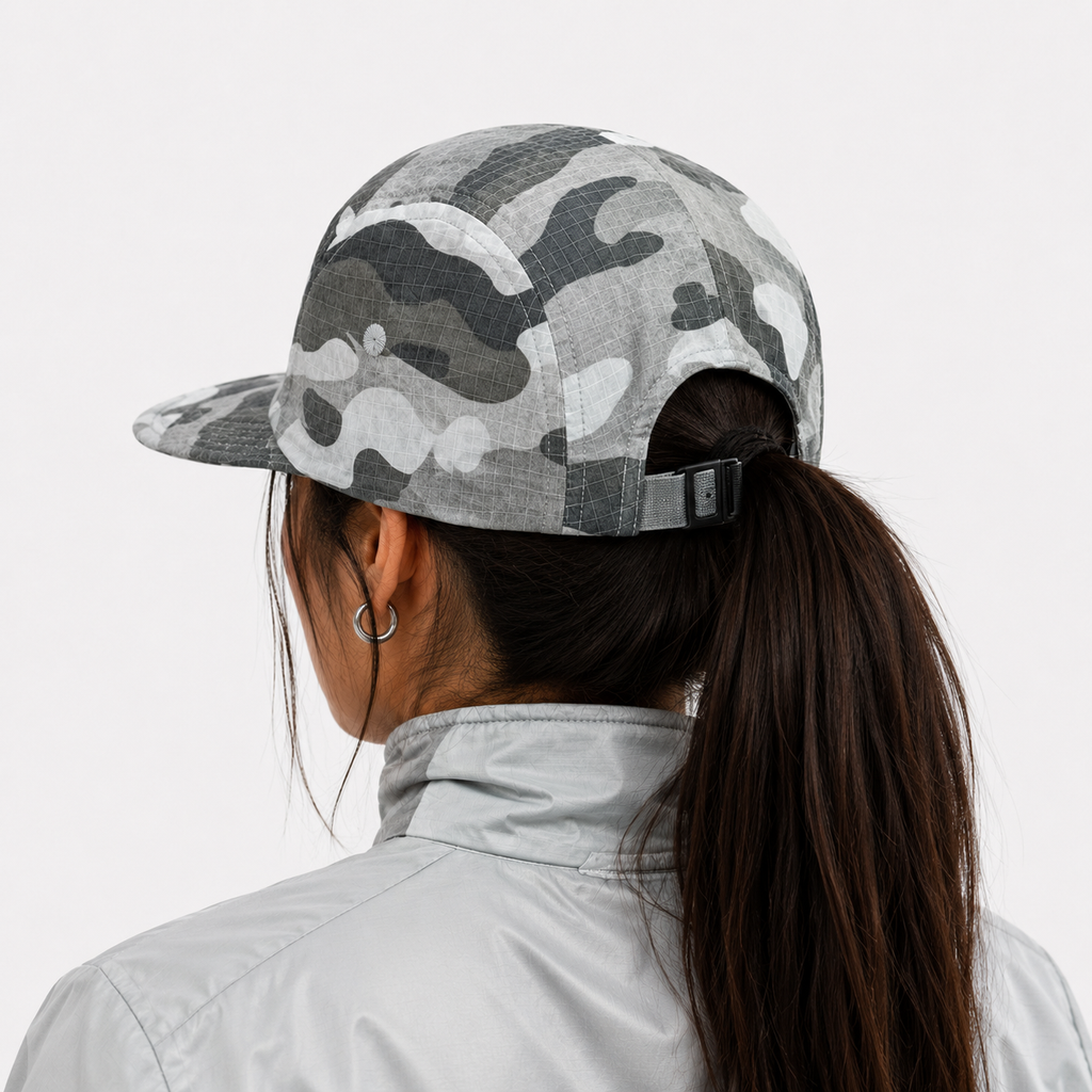 Couvre-Chef Camouflage Gris En Polyester