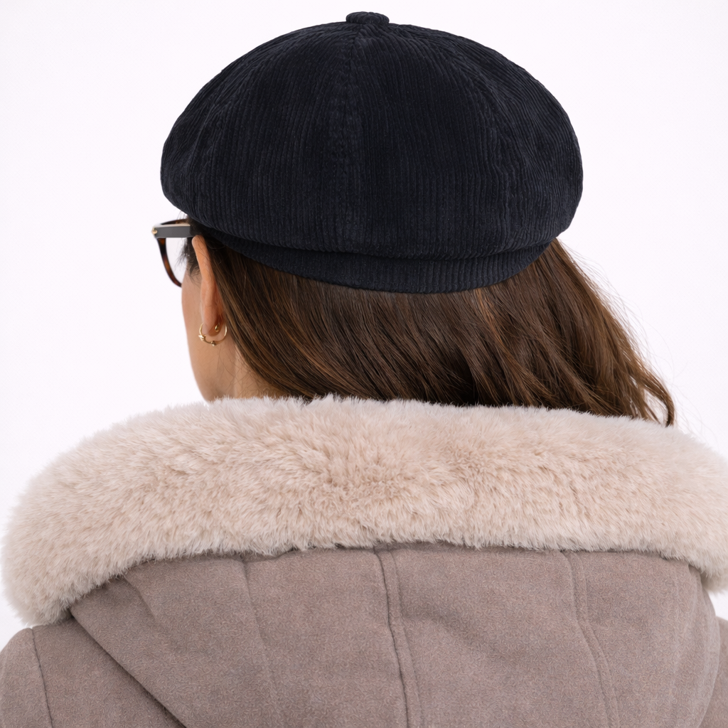 Chapeau de gavroche Noir pour l'automne et l'hiver
