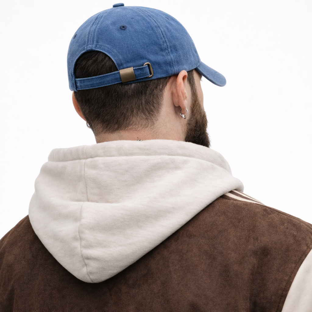 Casquette Rétro Brooklyn Bleu en coton 1947