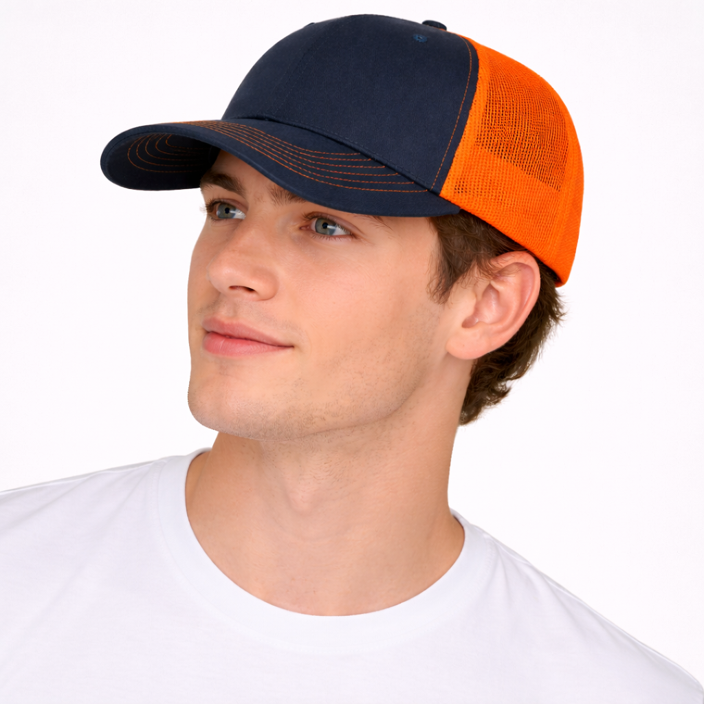 Casquette Noir & Orange
