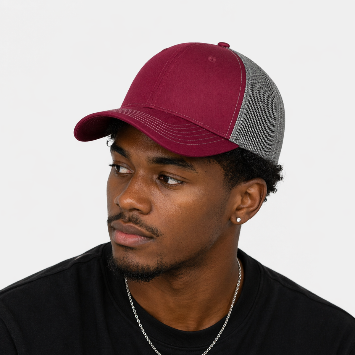 Casquette Rouge & Grise