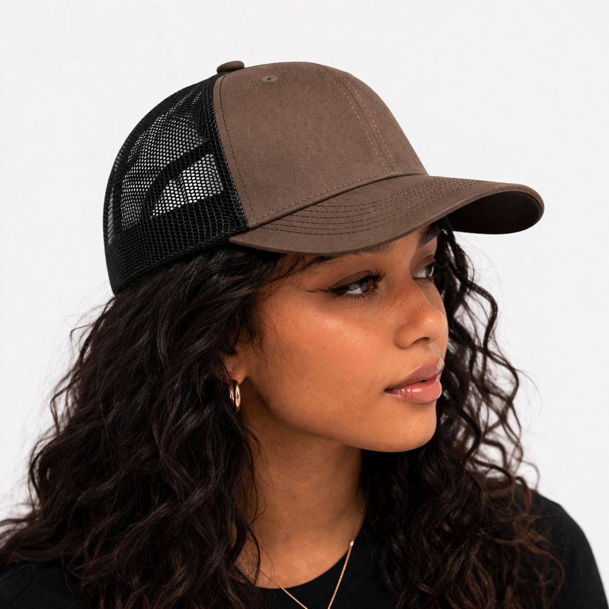 Casquette Marron & Noir