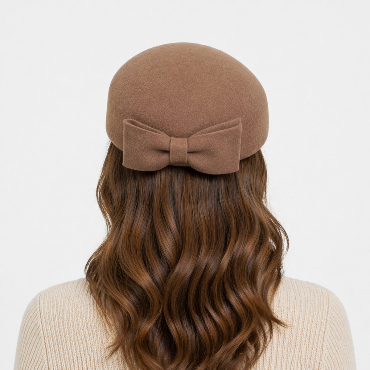 Bonnet à nœud Marron pour femme
