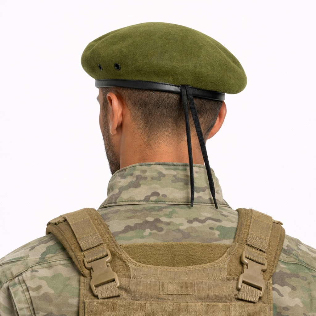 Béret de Soldat Vert kaki en laine