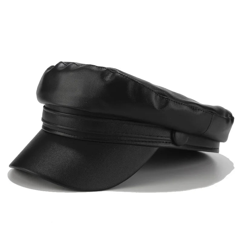 Béret Fashion Noir avec Différent Motif Métallique