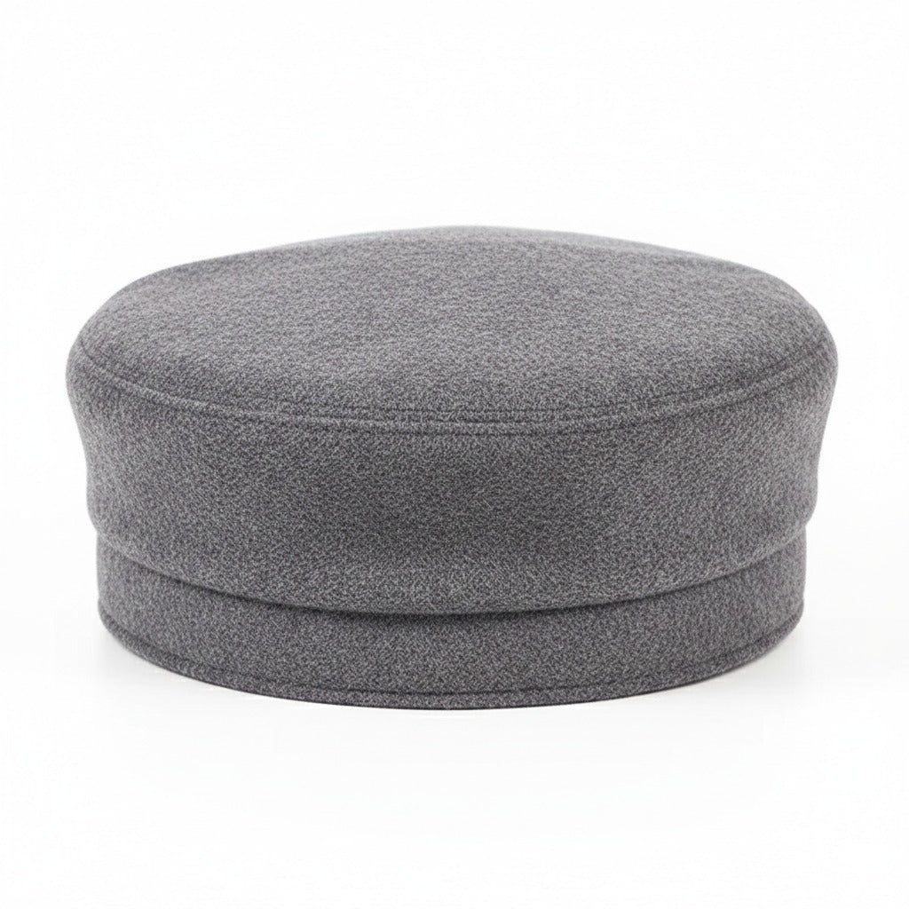 Casquette gavroche unisexe en coton Gris