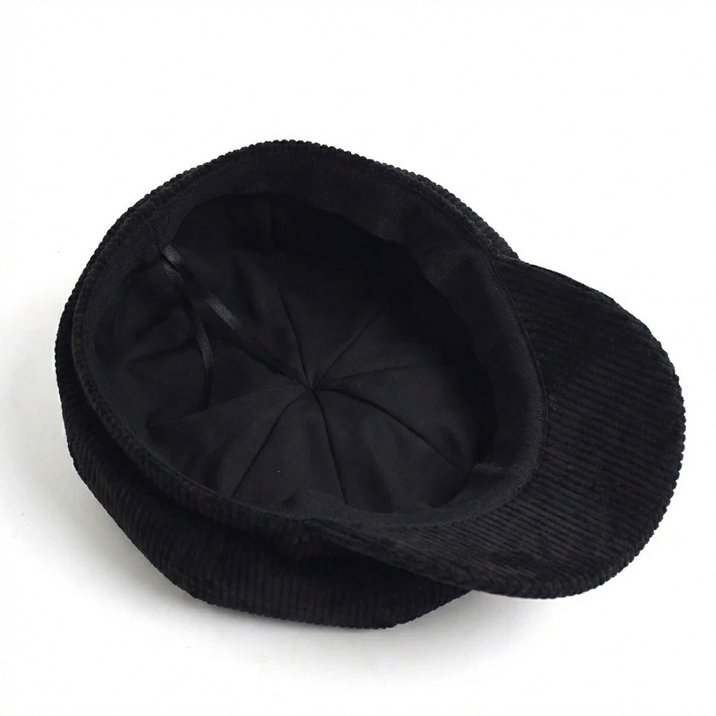Chapeau de gavroche Noir pour l'automne et l'hiver