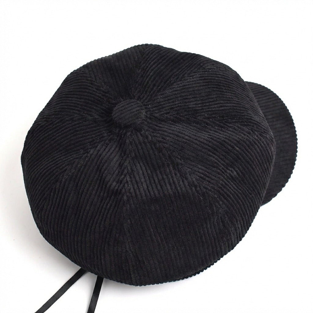 Chapeau de gavroche Noir pour l'automne et l'hiver