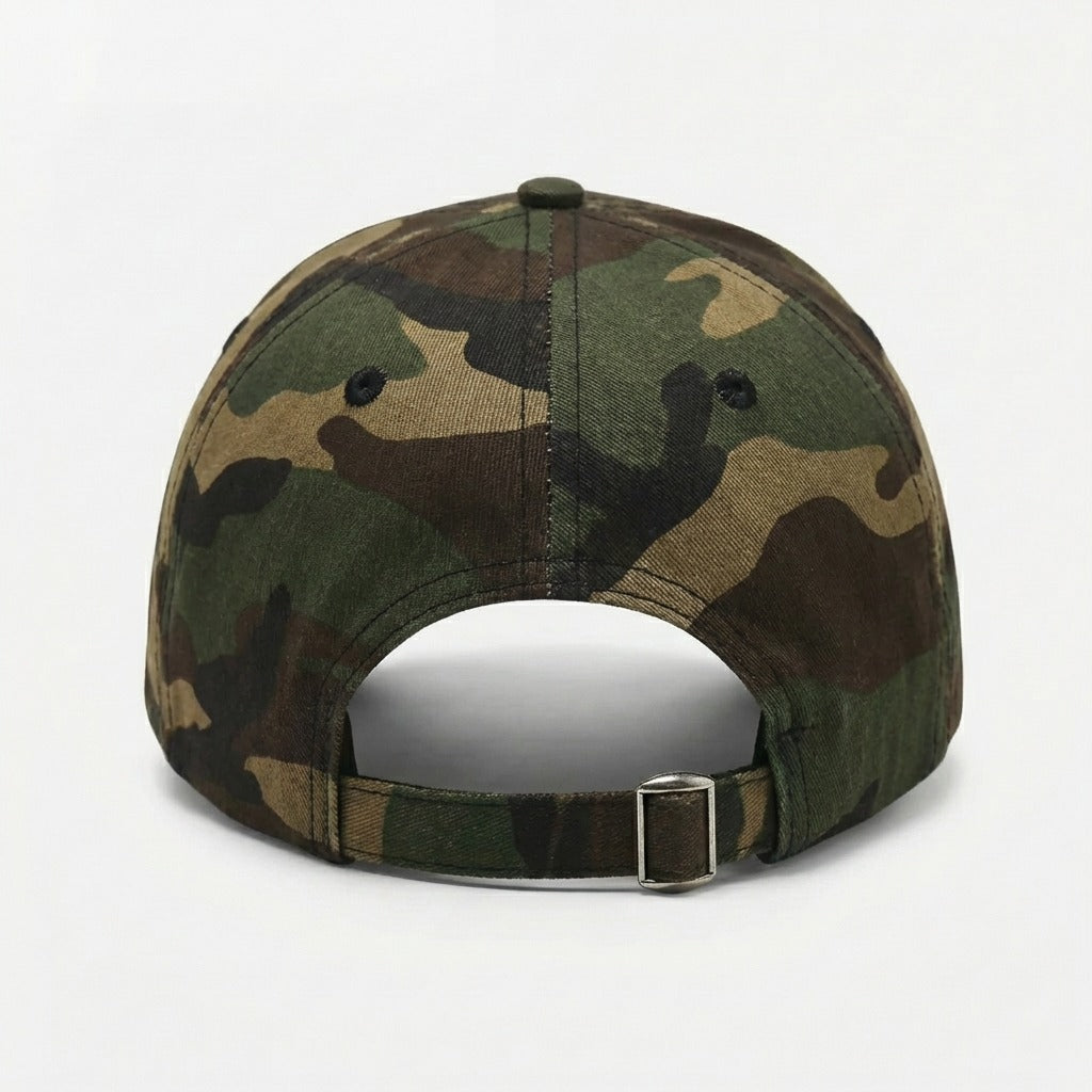 Couvre chef baseball "God's Favorite" Camo militaire en coton