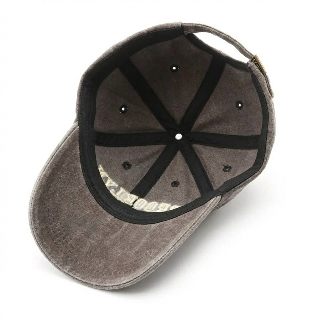 Casquette Rétro Brooklyn Vintage Délavé en coton 1947
