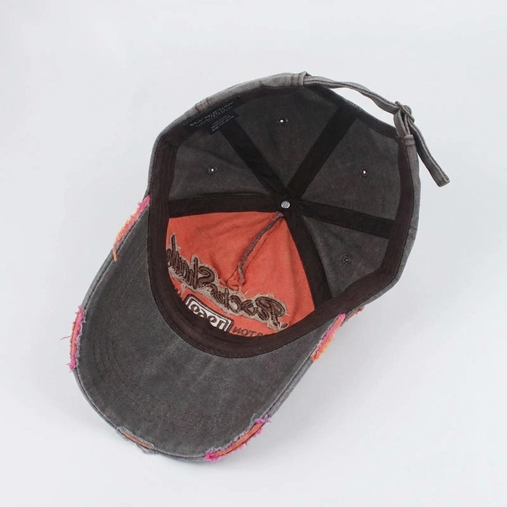 Casquette Snapback orange 1969 Vintage en Cotton