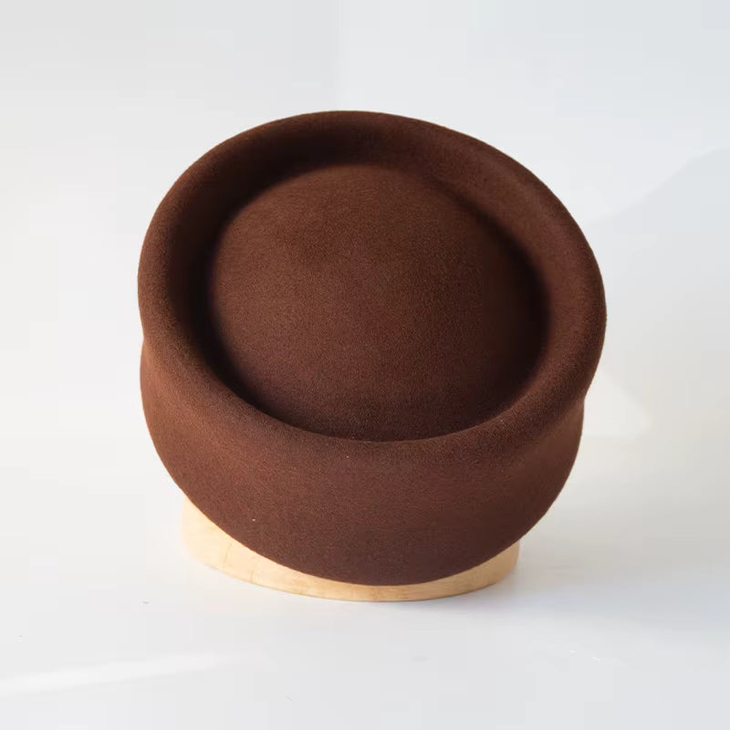 Chapeau pillbox Marron pour femme