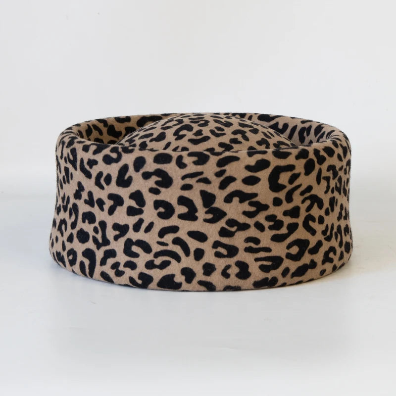 Toque léopard pour femme