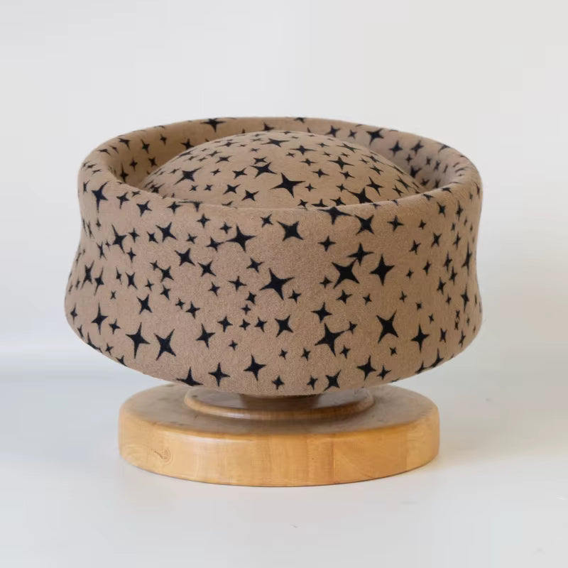 Béret Chapeau étoile beige
