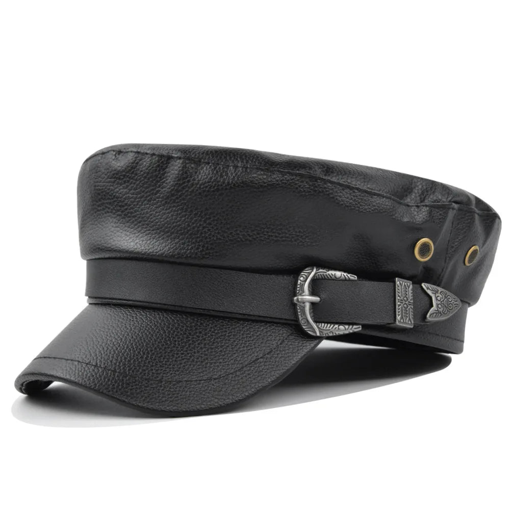 Béret Fashion Noir avec Différent Motif Métallique