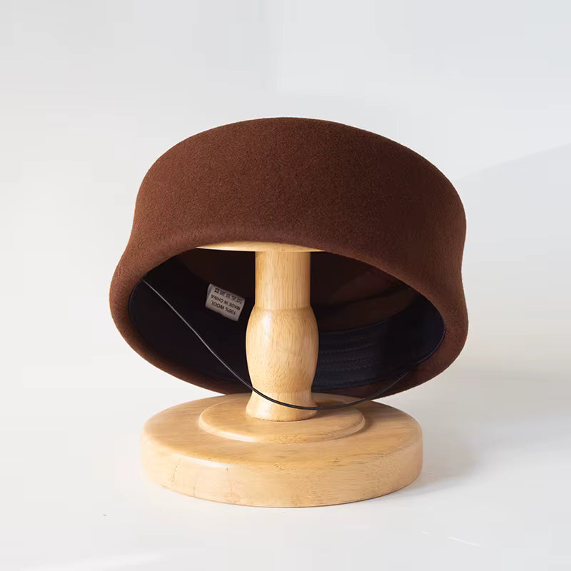 Chapeau pillbox Marron pour femme