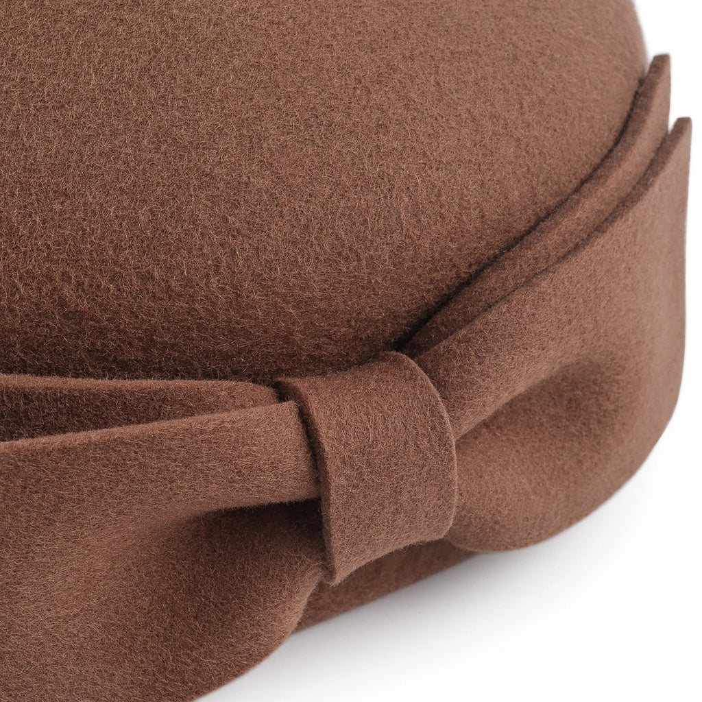Bonnet à nœud Marron pour femme