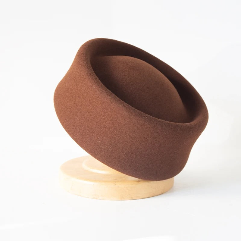 Chapeau pillbox Marron pour femme