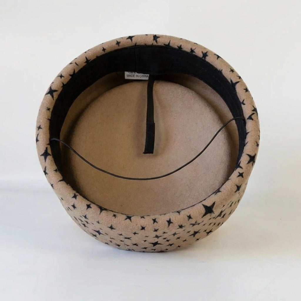 Béret Chapeau étoile beige