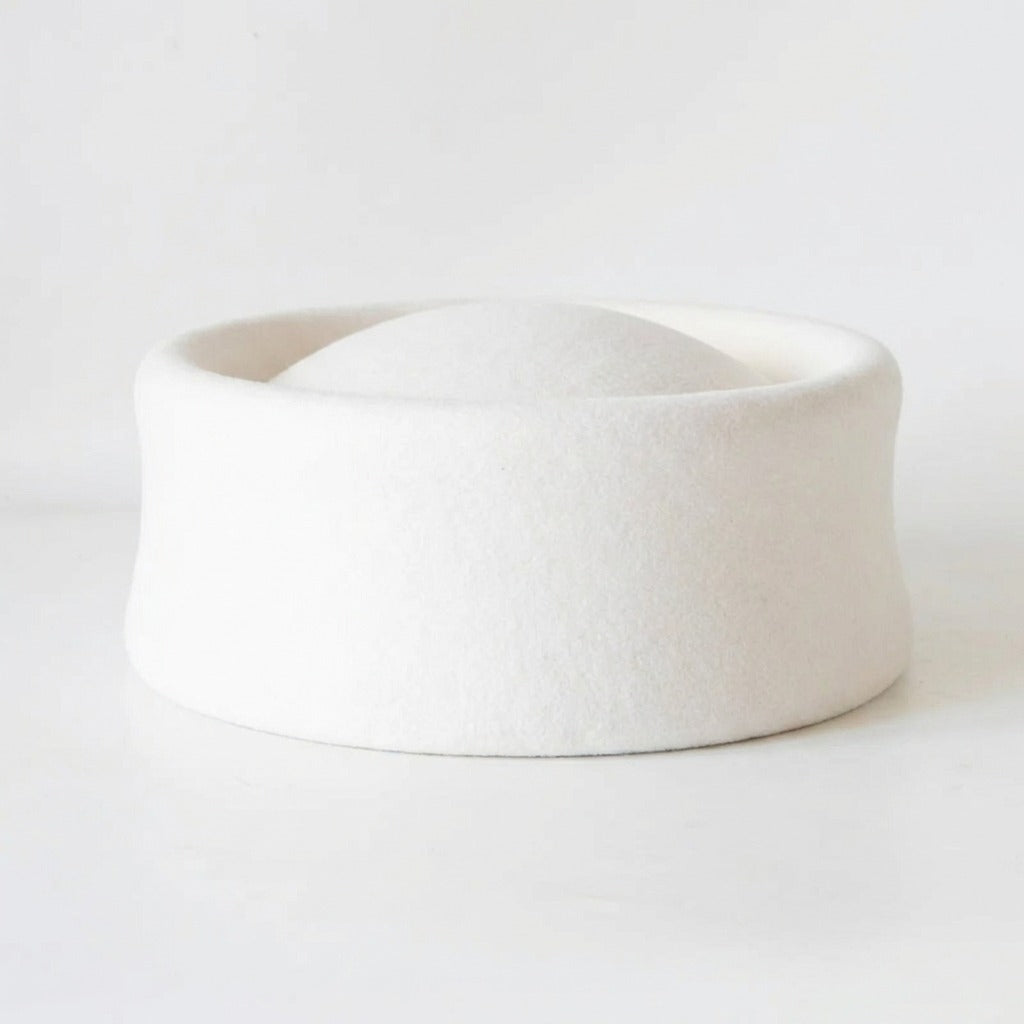 Béret en feutre rigide Blanc