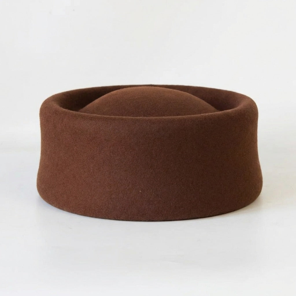 Chapeau pillbox Marron pour femme