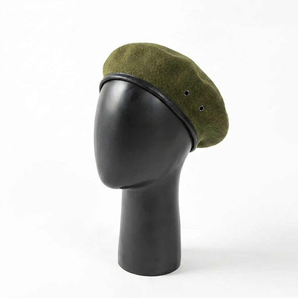 Béret de Soldat Vert kaki en laine