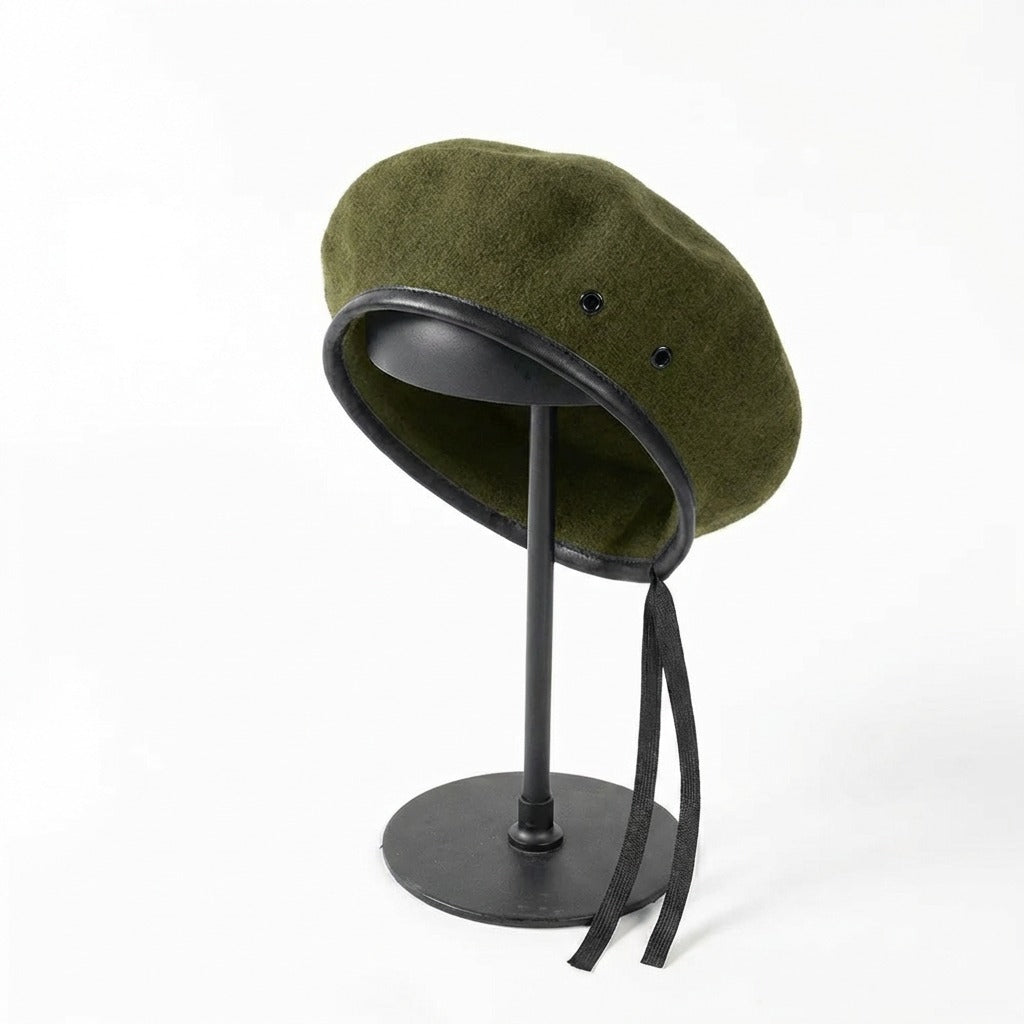 Béret de Soldat Vert kaki en laine