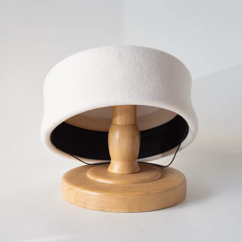 Béret en feutre rigide Blanc